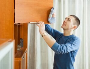 finishing undersides of kitchen cabinets